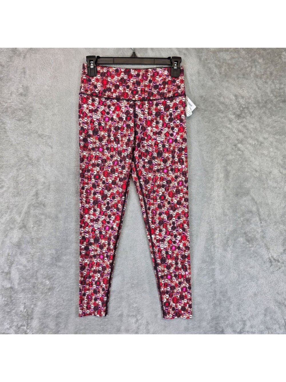 Victoria Sport Leggings Womens S Red Graphic Print 7/8 Tight Yoga Athletic